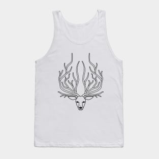 Forest Elk (Black) Tank Top